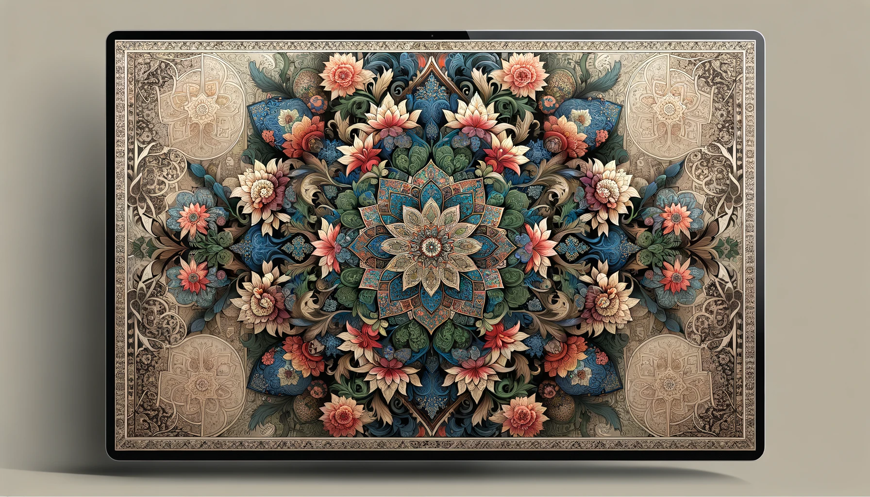 Islamic Floral Artwork Wallpaper
